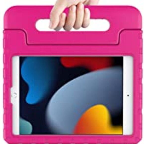 AVAWO iPad 10.2" 7th 8th 9th gen 2019 2020 2021 lightweight EVA foam pink case - Picture 10 of 16
